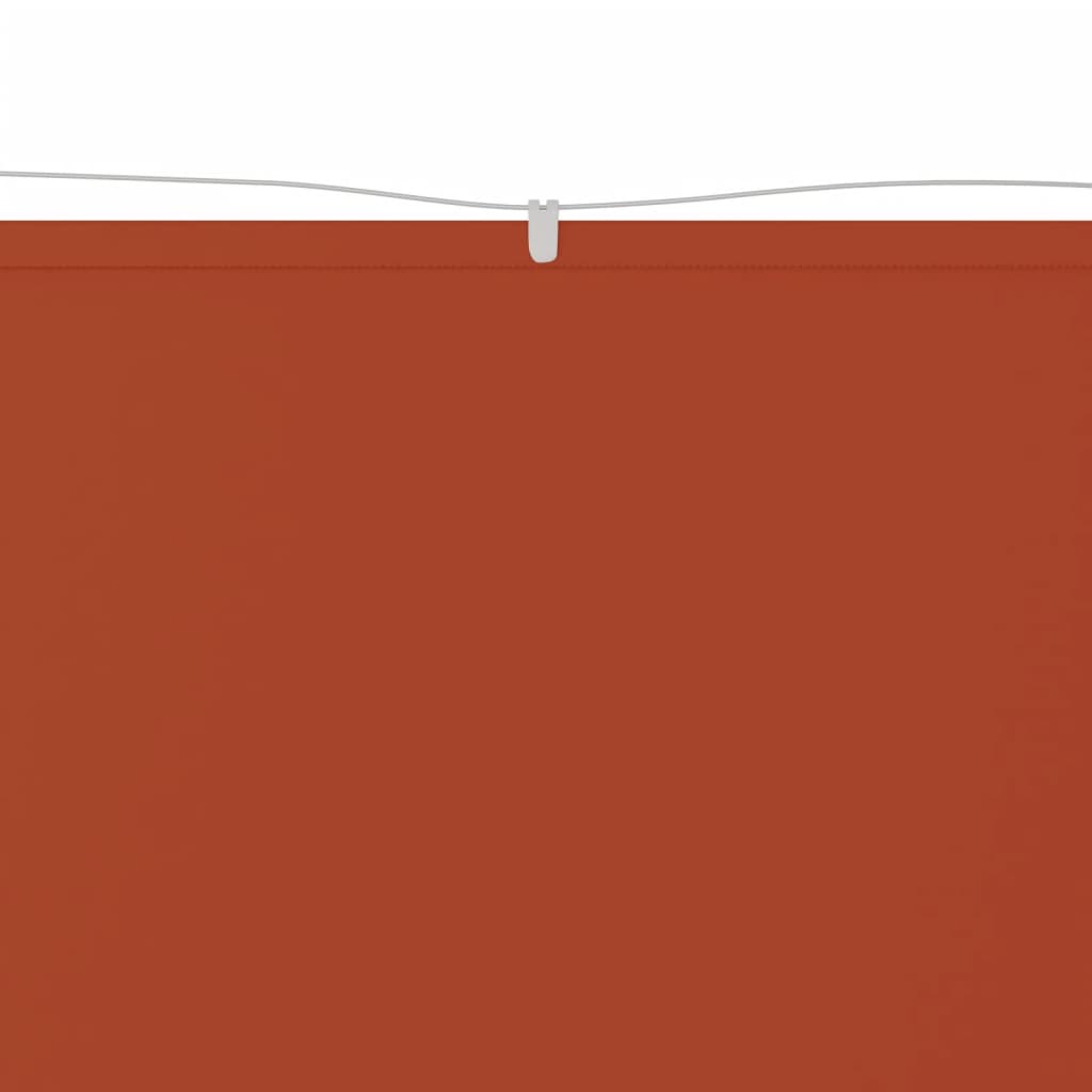 vidaXL Auvent vertical Terre cuite 100x1000 cm Tissu oxford