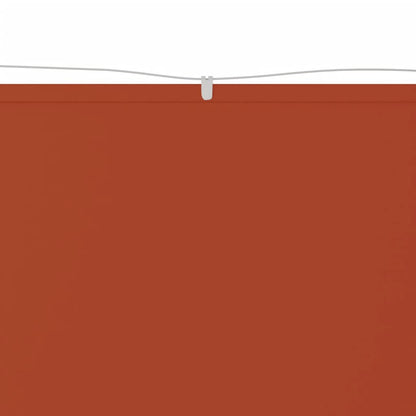 vidaXL Auvent vertical Terre cuite 100x1000 cm Tissu oxford