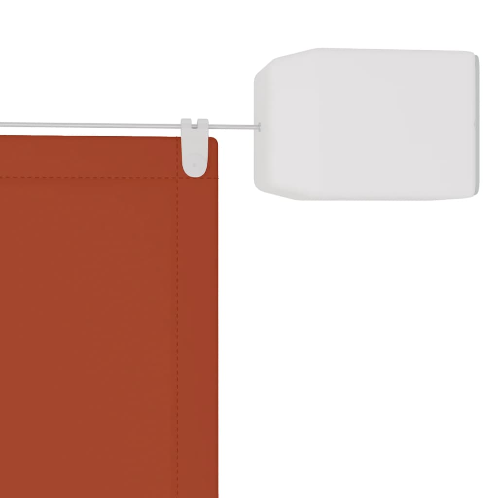 vidaXL Auvent vertical Terre cuite 100x1000 cm Tissu oxford