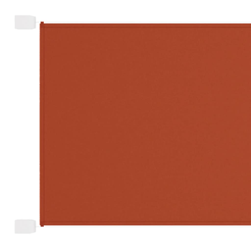 vidaXL Auvent vertical Terre cuite 140x600 cm Tissu oxford
