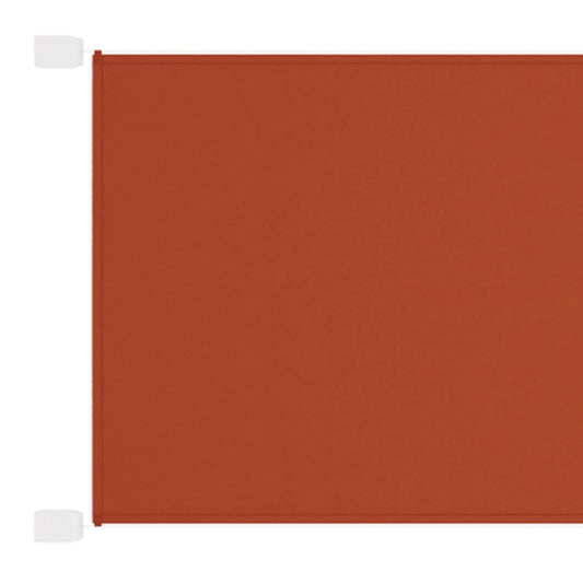 vidaXL Auvent vertical Terre cuite 140x600 cm Tissu oxford