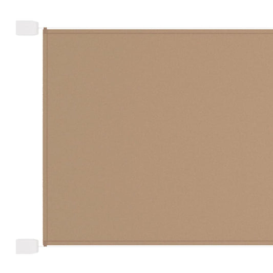 vidaXL Auvent vertical Taupe 100x1000 cm Tissu oxford