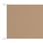 vidaXL Auvent vertical Taupe 140x800 cm Tissu oxford