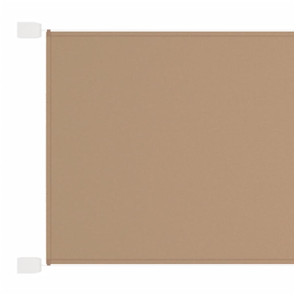 vidaXL Auvent vertical Taupe 180x1000 cm Tissu oxford