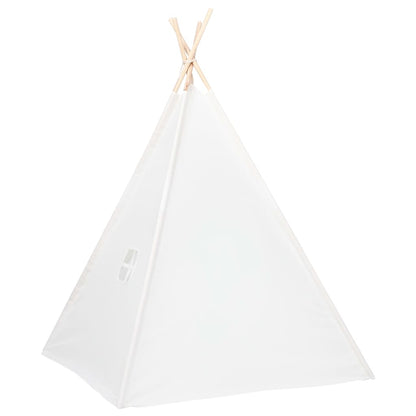vidaXL Tente tipi d'enfants avec sac Peau de pêche Blanc 120x120x150cm