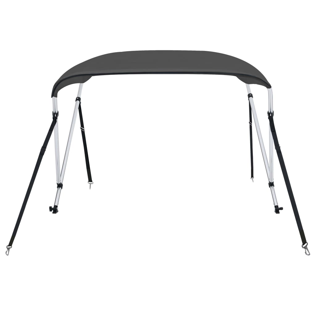 vidaXL Auvent bimini à 2 arceaux Anthracite 180x130x110 cm
