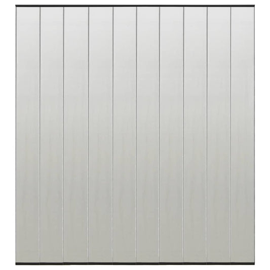 vidaXL Moustiquaire de porte rideau en maille 10 pcs Noir 240x240 cm