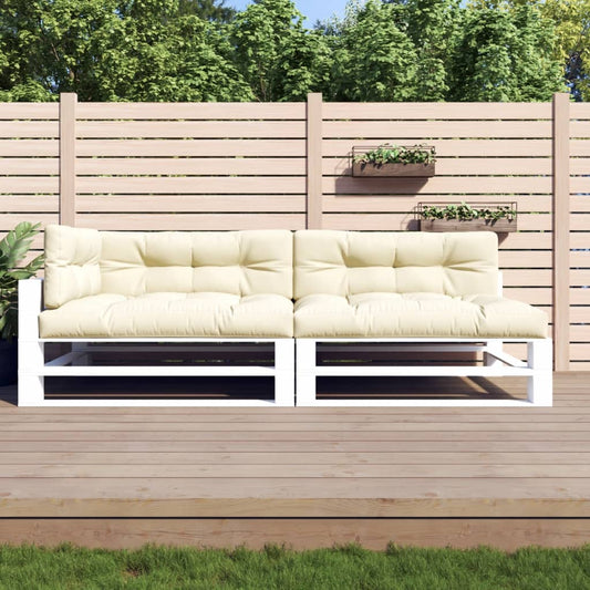 vidaXL Coussins de palette 5 pcs crème tissu