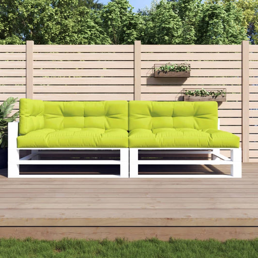 vidaXL Coussins de palette 5 pcs vert vif tissu