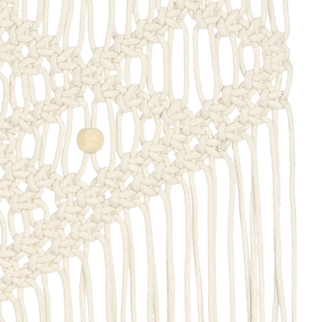 vidaXL Cintre mural en macramé 40x80 cm Coton