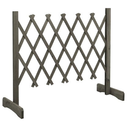 vidaXL Clôture en treillis de jardin Gris 120x60 cm Bois de sapin