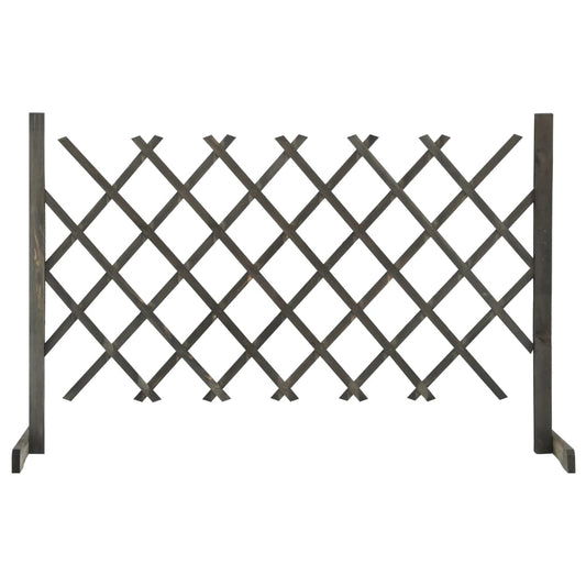 vidaXL Clôture en treillis de jardin Gris 120x90 cm Bois de sapin