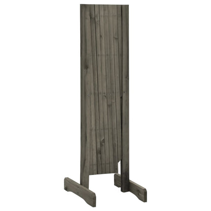 vidaXL Clôture en treillis de jardin Gris 150x80 cm Bois de sapin