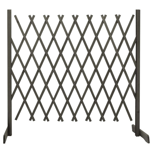vidaXL Clôture en treillis de jardin Gris 180x100 cm Bois de sapin
