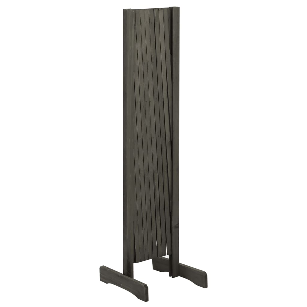 vidaXL Clôture en treillis de jardin Gris 180x100 cm Bois de sapin