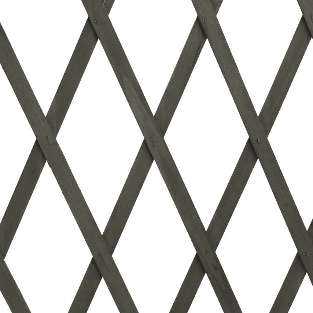 vidaXL Clôture en treillis de jardin Gris 180x100 cm Bois de sapin