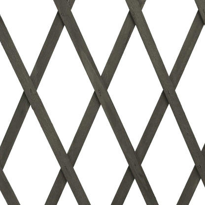 vidaXL Clôture en treillis de jardin Gris 180x100 cm Bois de sapin