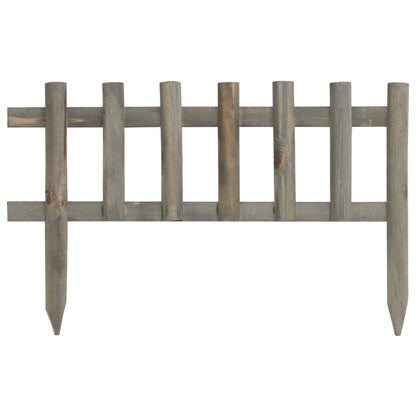 vidaXL Bordure de jardin 10 pcs Bois de sapin 4,4 m