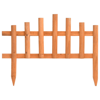 vidaXL Bordure de jardin 10 pcs Bois de sapin 4,4 m