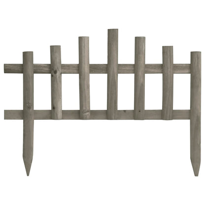 vidaXL Bordure de jardin 10 pcs Bois de sapin 4,4 m