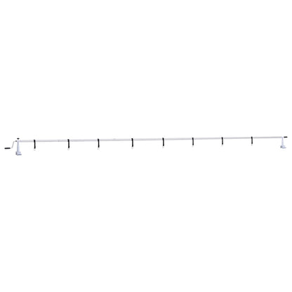 vidaXL Rouleau de couverture de piscine avec base en plastique