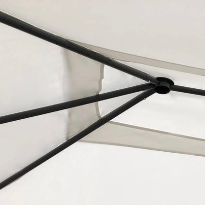 vidaXL Belvédère avec revêtement de poteaux 3x4x2,6 m Crème 160 g/m²