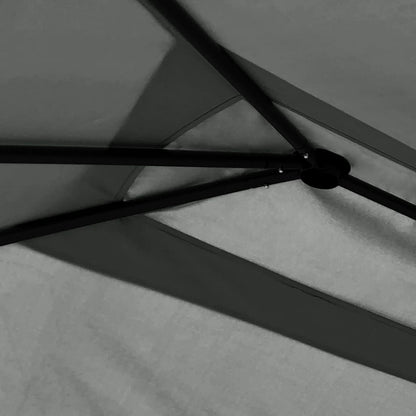 vidaXL Belvédère à revêtement de poteaux 3x4x2,6 m Anthracite 160 g/m²