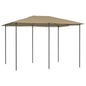 vidaXL Belvédère 3x4x2,6 m Taupe 160 g/m²