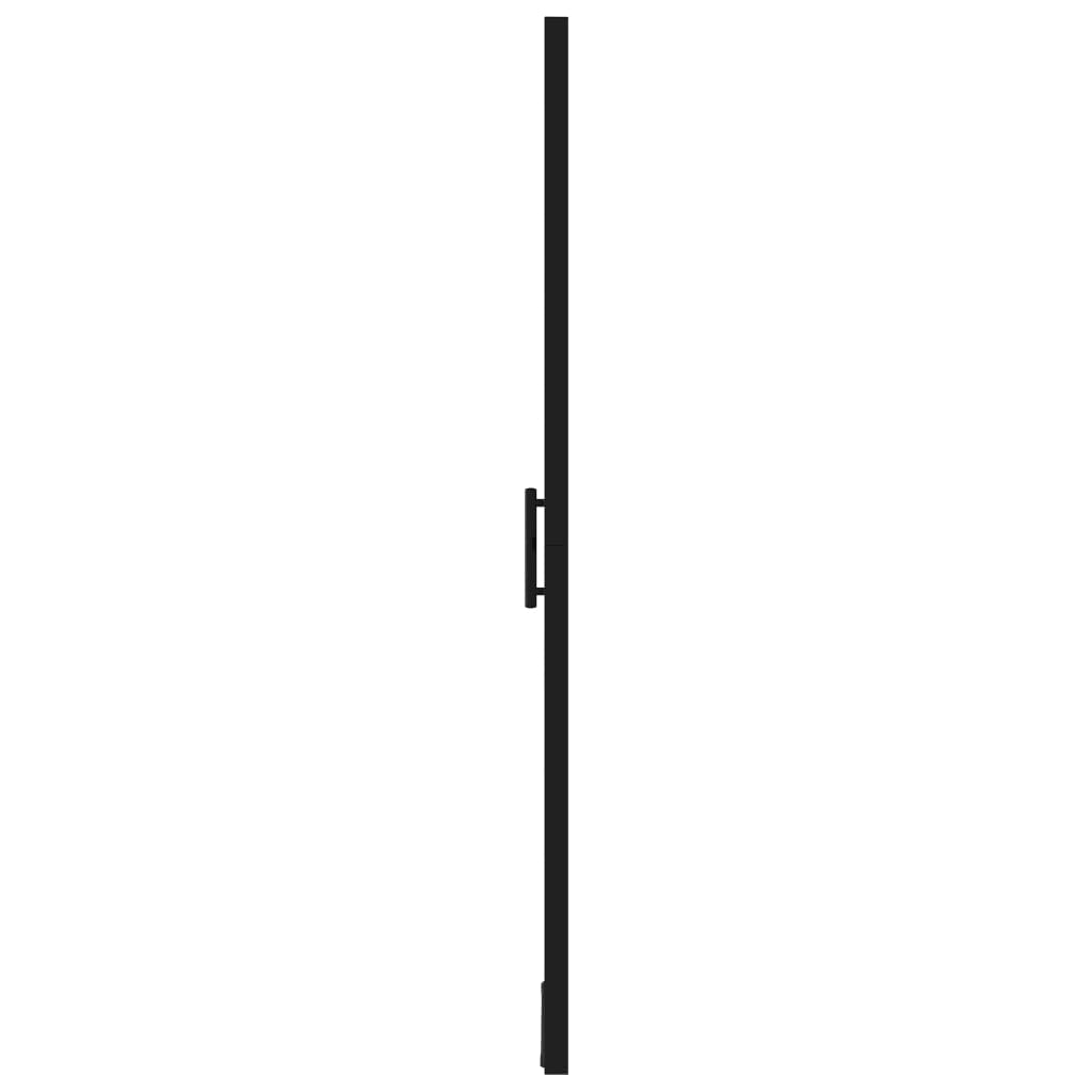 vidaXL Porte de douche verre trempé 100x178 cm noir