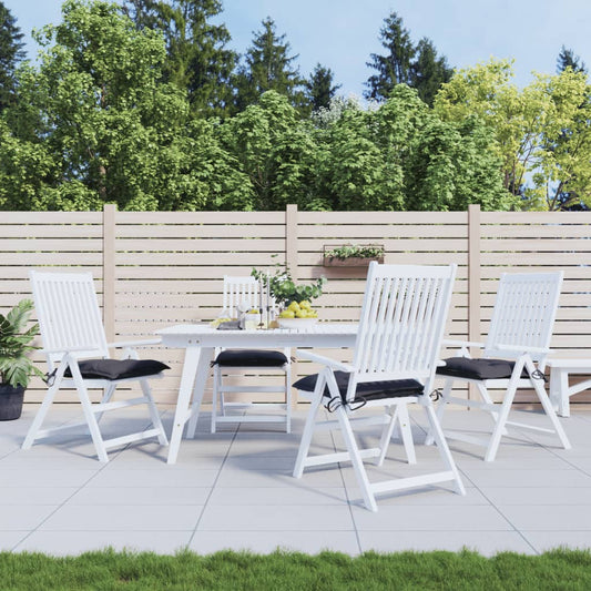 vidaXL Coussins de chaise 4 pcs anthracite 40x40x7 cm tissu oxford