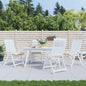 vidaXL Coussins de chaise 4 pcs blanc crème 40x40x7 cm tissu oxford