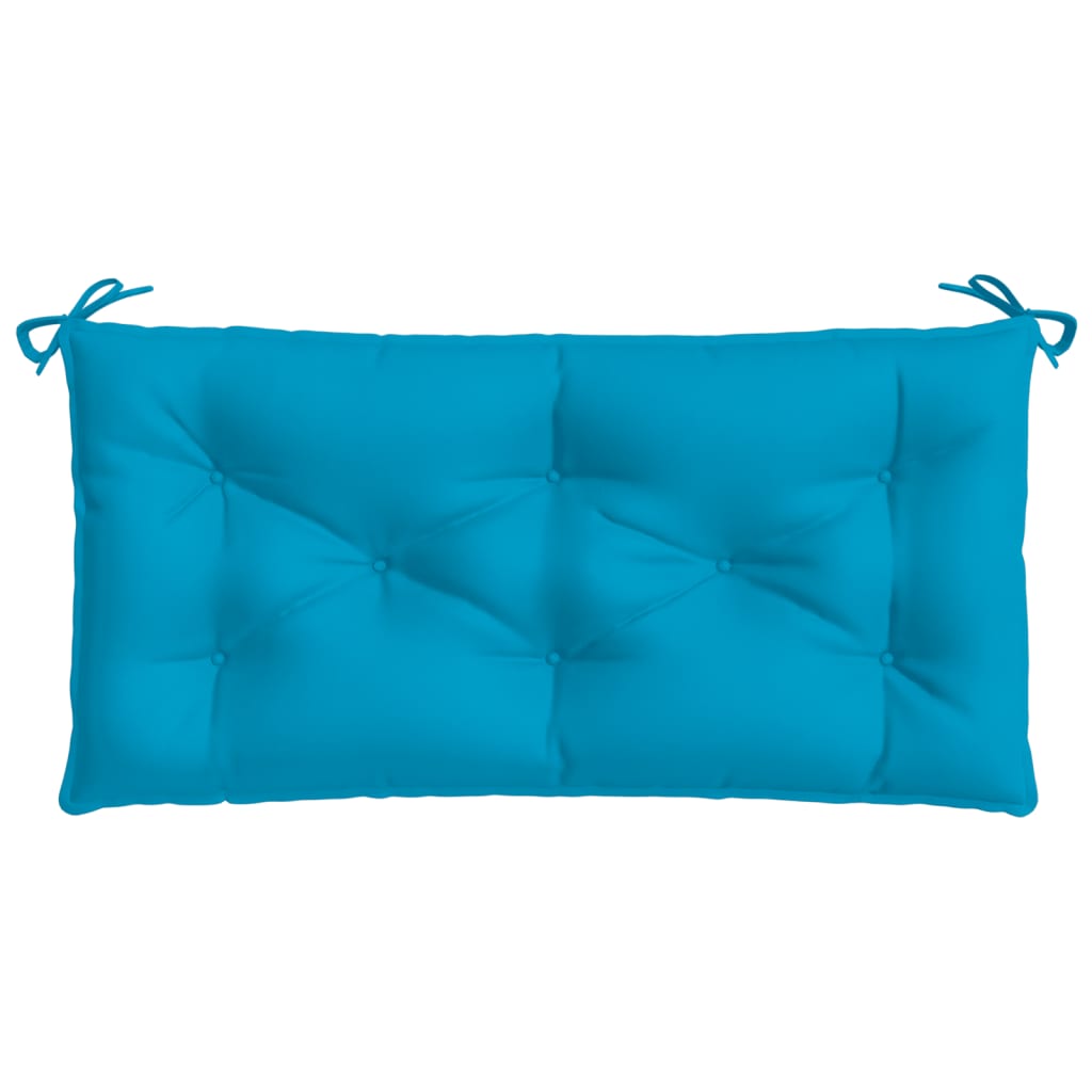 vidaXL Coussin de banc de jardin bleu clair 100x50x7 cm tissu oxford
