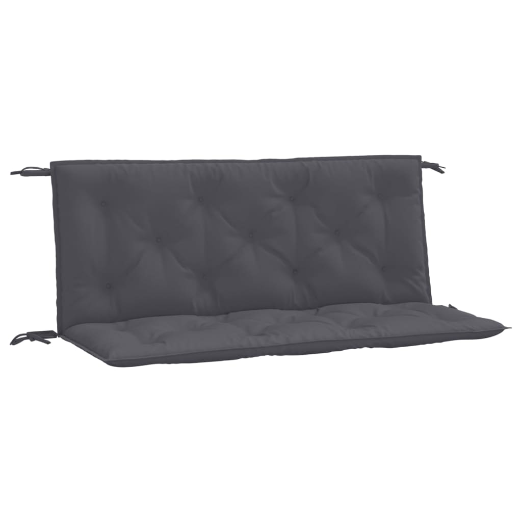 vidaXL Coussins de banc de jardin 2 pcs anthracite tissu Oxford