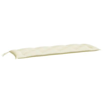 vidaXL Coussins de banc de jardin 2 pcs blanc crème tissu Oxford