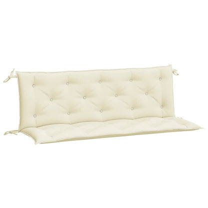 vidaXL Coussins de banc de jardin 2 pcs blanc crème tissu Oxford