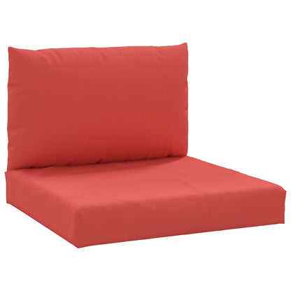 vidaXL Coussins de palette 2 pcs rouge tissu oxford