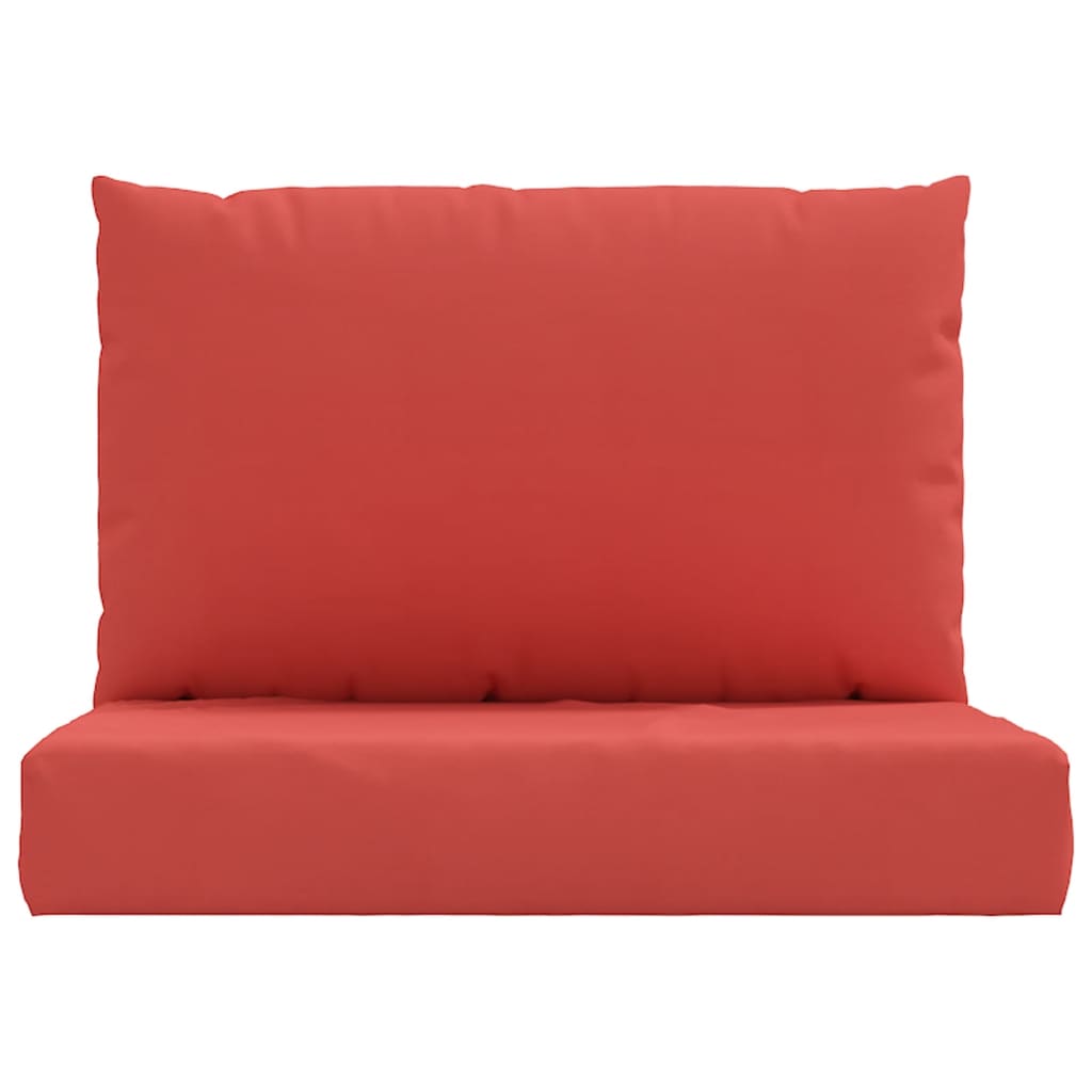 vidaXL Coussins de palette 2 pcs rouge tissu oxford