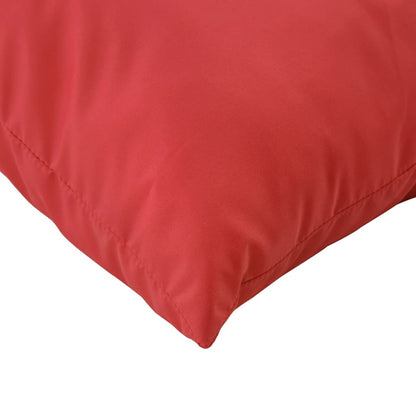 vidaXL Coussins de palette 2 pcs rouge tissu oxford