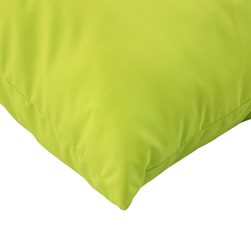 vidaXL Coussins de palette 2 pcs vert vif tissu oxford