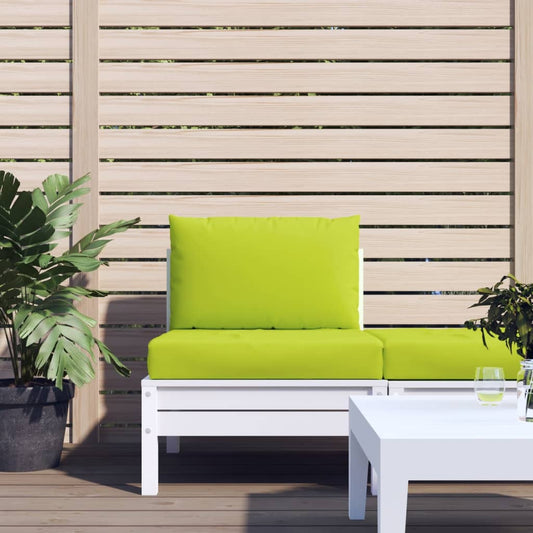 vidaXL Coussins de palette 2 pcs vert vif tissu oxford