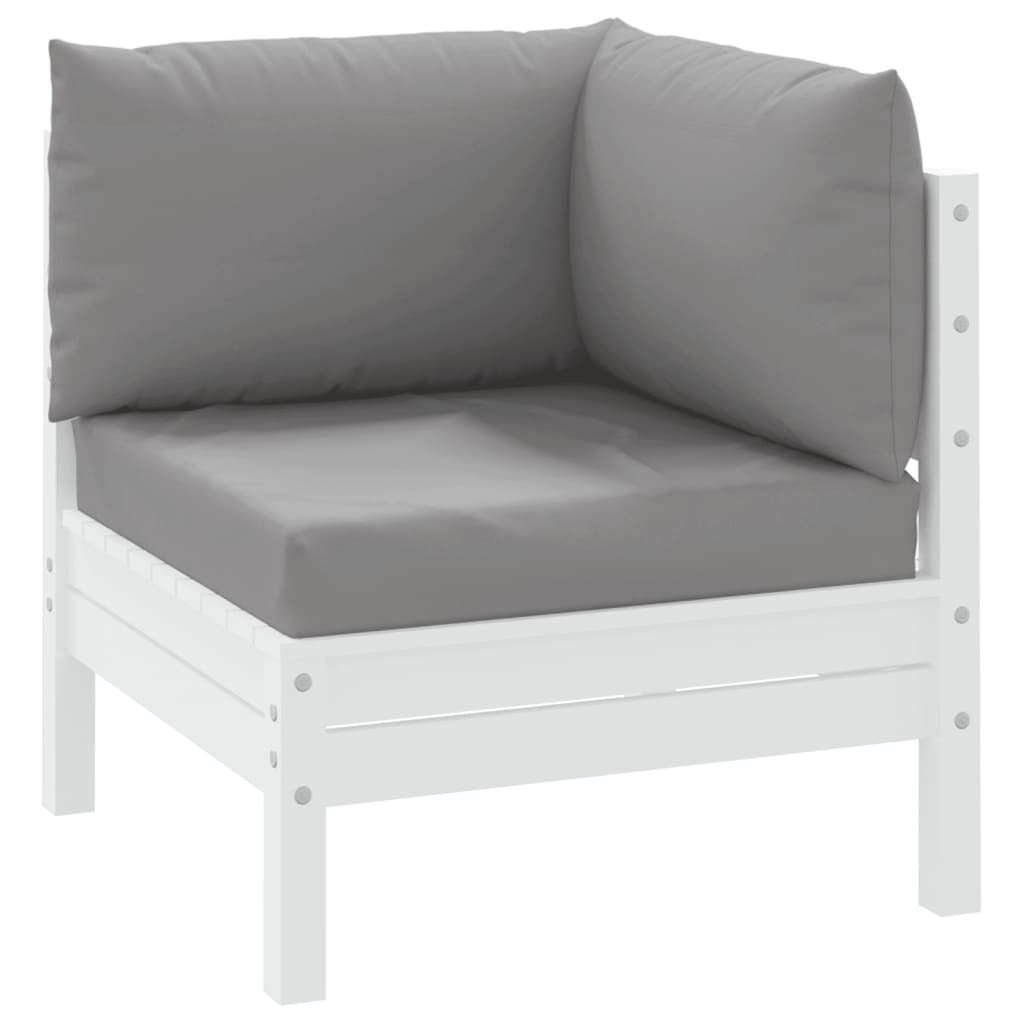 vidaXL Coussins de palette 3 pcs gris tissu oxford