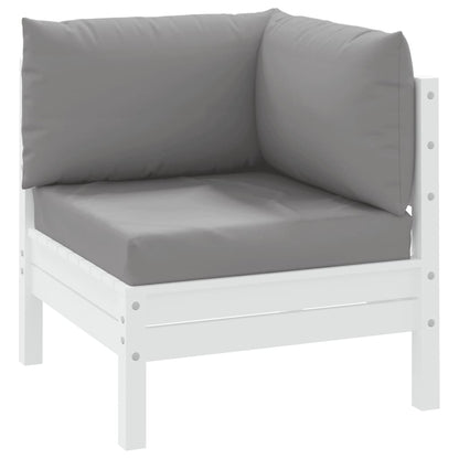vidaXL Coussins de palette 3 pcs gris tissu oxford