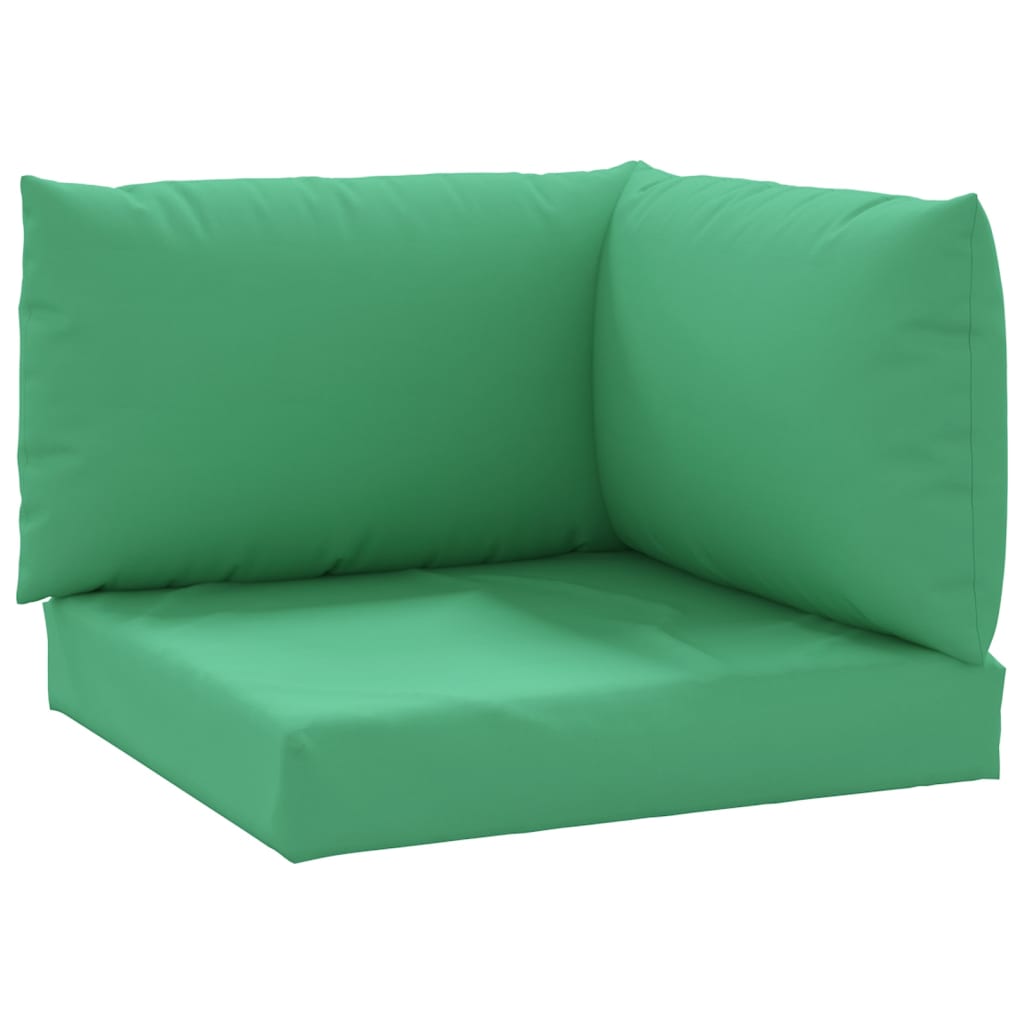 vidaXL Coussins de palette 3 pcs vert tissu oxford