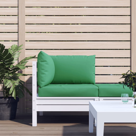 vidaXL Coussins de palette 3 pcs vert tissu oxford