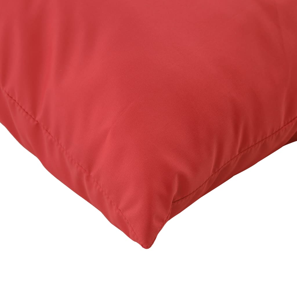 vidaXL Coussins de palette 3 pcs rouge tissu oxford