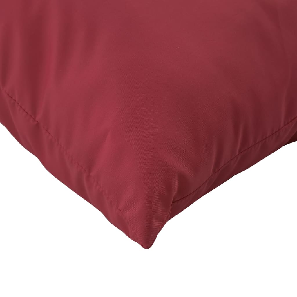 vidaXL Coussins de palette 3 pcs rouge bordeaux tissu oxford