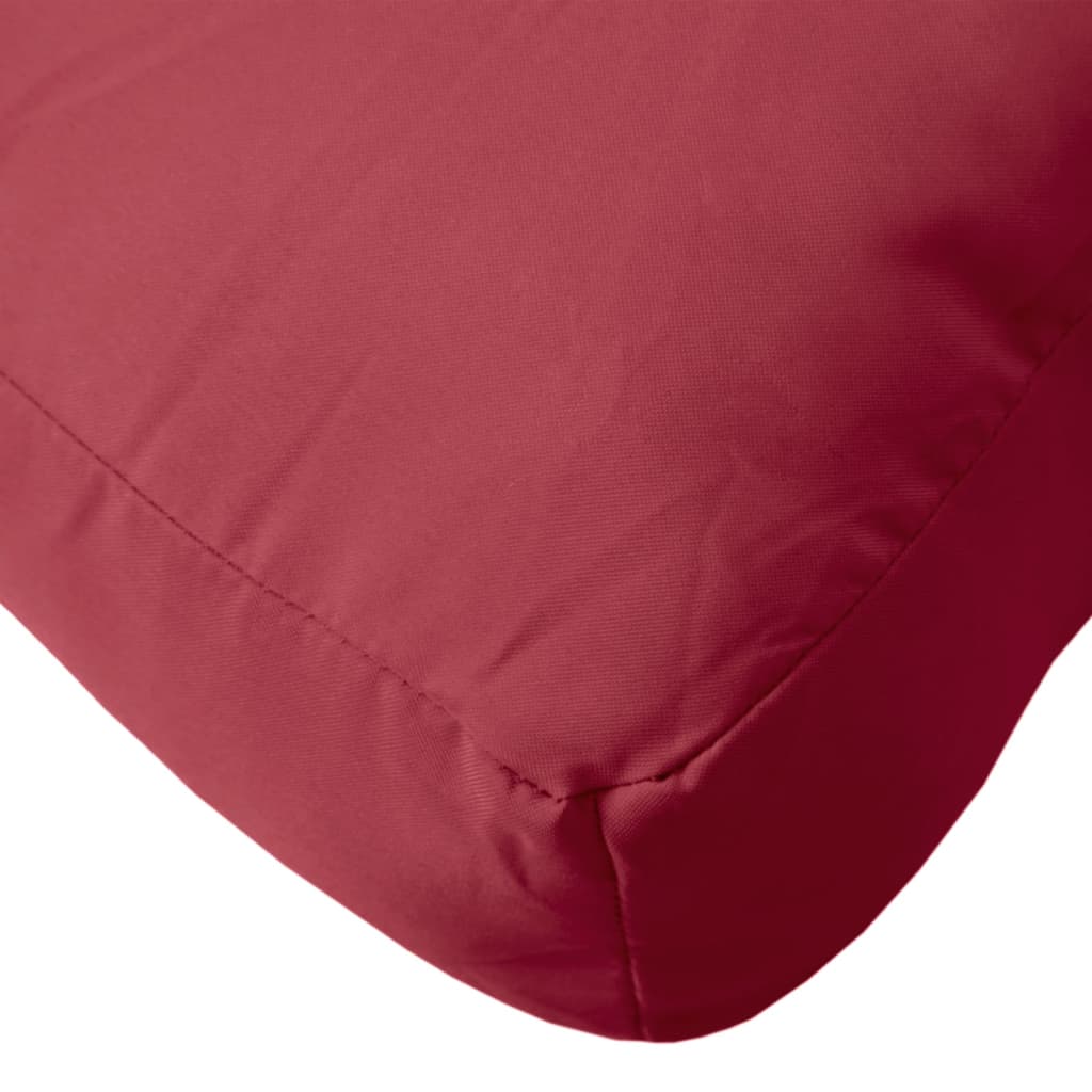vidaXL Coussins de palette 3 pcs rouge bordeaux tissu oxford