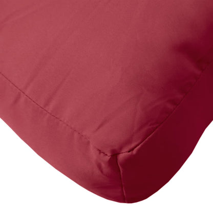 vidaXL Coussins de palette 3 pcs rouge bordeaux tissu oxford