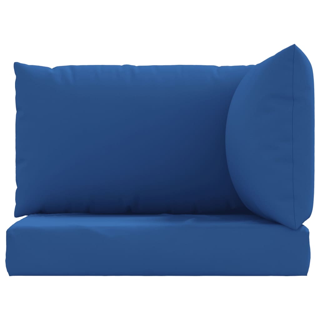 vidaXL Coussins de palette 3 pcs bleu tissu oxford