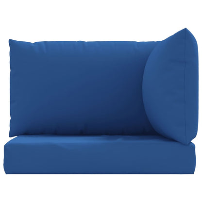 vidaXL Coussins de palette 3 pcs bleu tissu oxford